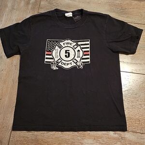 Kids Fire Department Shirt-Size:Small